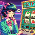 female trying to understand slot machine RTP