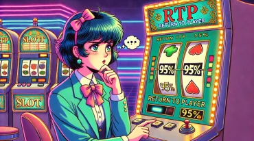 female trying to understand slot machine RTP