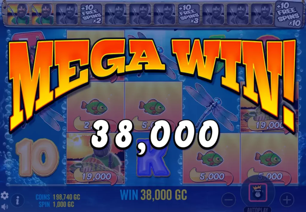 big bass bonanza mega win at Yay Casino
