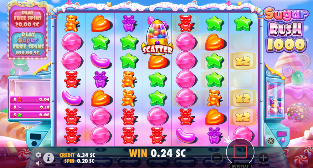 sugar rush 1000
