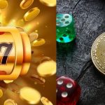 slot games 777 and table games with dices and a bitcoin