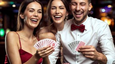 young people celebrating jackpot