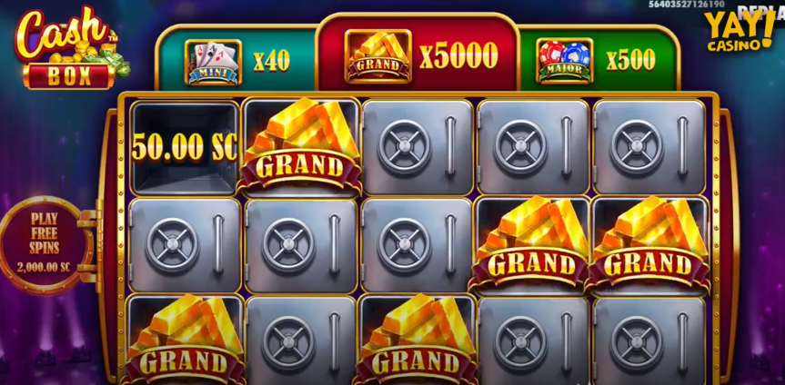 cash box at yay casino